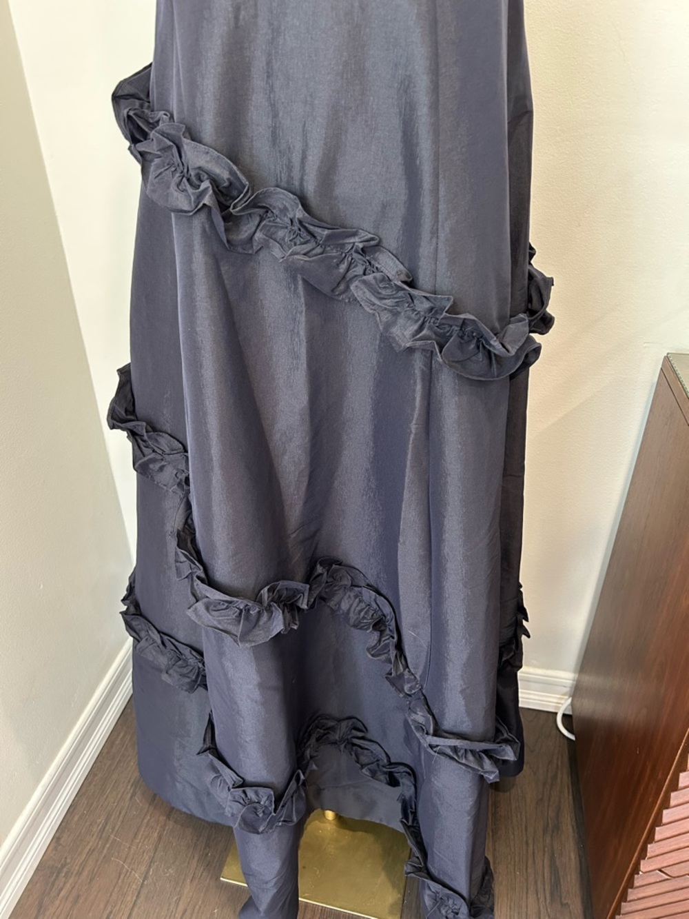 LIKELY - Alissa Ruffle Ballgown Navy Size 10 - Picture 12 of 16